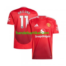 Manchester United Rasmus Hojlund 11 Heim Trikotsatz 2024/25 Kurzarm